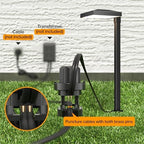 LUTEC 6 Pack Low Voltage Pathway Lights, Aluminum 12V Landscape Lighting with Connectors，IP65 Waterproof Anti-Glare Wired LED Pathway Lights, 5W 500LM Warm White 3000K for Pathway, Yard, Garden - Image 2