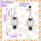 Spider Solar Lantern, Halloween Decorations Outdoor Garden Hanging Lamp - Image 3