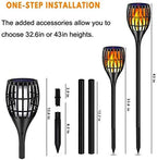 Solar Lights Outdoor 43" Flickering Flame Solar Torch Lights - Image 3