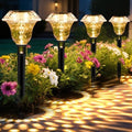 Solar Pathway Lights, Acrylic Garden Lights Outdoor Decor 6 Pack by PATIOPIA