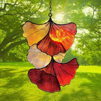 Ginkgo Autumn Leaves Acrylic Suncatcher - Image 3