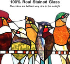 Capulina Tiffany Birds Stained Glass Window Panels Hangings - Image 3