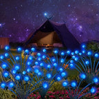 Kohlrabi Solar Garden Lights Outdoor, 6 Pack 48 LED Blue Firefly Lights Waterproof, Sway by Wind, Solar Wind Swaying Light for Yard Patio Backyard Garden Planter Flower Bed Pathway Decoration - Image 6