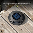 Home Zone Living 4PK Solar Deck Lights, Outdoor Dock and Driveway, Black - Image 6