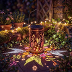 Hummingbird Solar Lantern, Waterproof Colorful Outdoor Garden Light by Oviejo