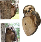 Sloth Tree Hugger, Summer Outdoor Yard Decorations, Resin Tree Peeker Statue, Tree Faces Decor Outdoor, Garden Decor Sloth Gift for Housewarming, Handmade with Details, Durable & Waterproof - Image 6