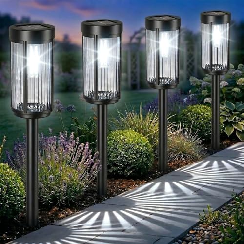 Sparkblaze Solar Garden Lights, 12 Pack, Cold White by Lightsmorethanillumination