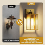Dusk to Dawn Exterior Lighting Fixtures, Outdoor Porch Light Wall Sconce - Image 6