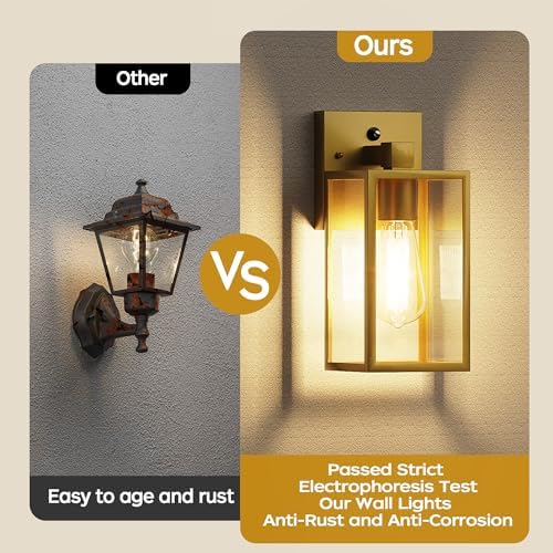 Dusk to Dawn Exterior Lighting Fixtures, Outdoor Porch Light Wall Sconce - Image 6