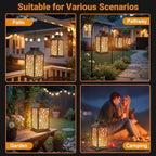 Solar Lantern Outdoor Waterproof Seashell Beach Garden Decor LED Hanging Solar Lights Tabletop Lamp Gifts for Women Mom Outside Yard Patio Porch - Image 6