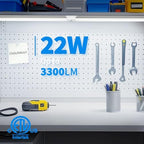 (6-Pack) CNSUNWAY LED Shop Lights 2FT, V-Shaped Linkable 22W 3300LM 5000K - Image 2