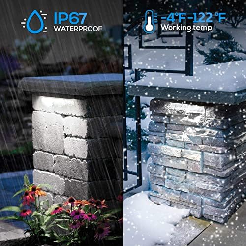 LED Hardscape Lighting,1.5W Outdoor Step Lights,AC/DC 12V Low Voltage IP67 Waterproof Retaining Wall Lights,Stainless Steel Paver Wall Light in Garden Pathway Step Stairs (4 Pack, Cool White) - Image 2