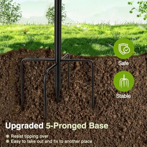 Copper Bird Bath 10" 5-Prong Base No Tools Easy Clean Garden - Image 7