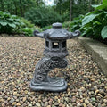 OLOMA Detailed Ranki Japanese Pagoda Concrete Garden Statue Stone Pagoda Asian Ornament Zen Outdoor Handcrafted Garden Decor Patio Lawn Outdoor Landscaping Accent by OLOMA