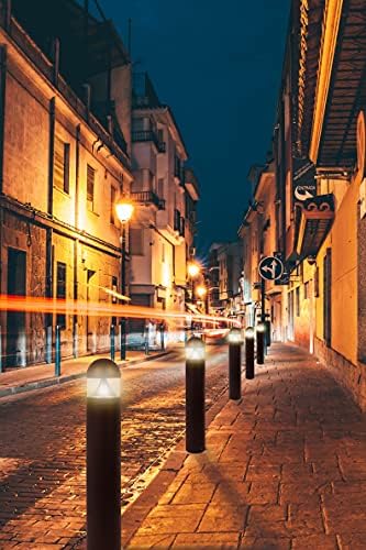 Solus Rounded LED Bollard Path Light – 20W Integrated LED, 1400 Lumens – 3000K or 4000K CCT – Modern Outdoor Light, ETL Listed – Black or Bronze Finish (Bronze, 3000K / 4 Pack) - Image 2
