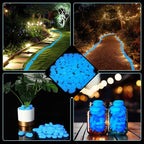 Landical 200 Pcs Glow in the Dark Rocks for Garden,Dark Blue,1.8 Inch - Image 5