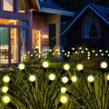 Solar Garden Lights Outdoor, 4 Pack 40 LED Solar Firefly Lights Waterproof, Sway by Wind, Swaying Light for Yard Patio Backyard Garden Planter Flower Bed Pathway Outdoor Decoration (Warm White) by KohlrabiDecor