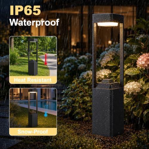 23.62 Inch 3000K LED Pathway Lights for Outdoor Waterproof Driveway Lights - Image 4