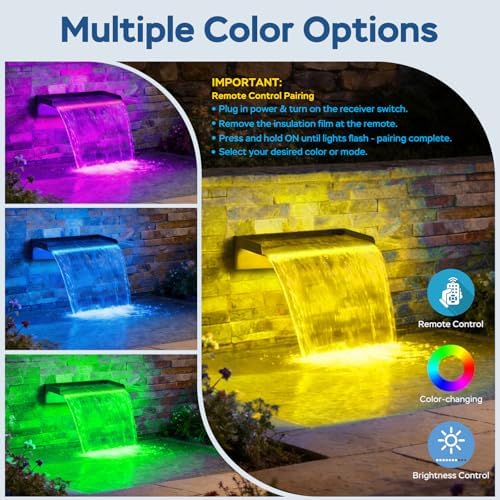 3-Stage Filtration Pond Waterfall Kit with 12 in Stainless Steel Spillway - Image 3