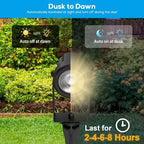 ZYAN Landscape Spotlights, Dimmable, Timer, Auto On Off, Low Voltage, Plug and Play, IP65 Waterproof, 2700K Warm White, for Garden Yard Pathway (6 Pack) - Image 6