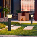 10W Rustproof & Waterproof Aluminum Cylinder Bollard Lights with PC Shade - Wired Modern Landscape Pathway Lights for Lawn, Courtyard & Garage - Image 3