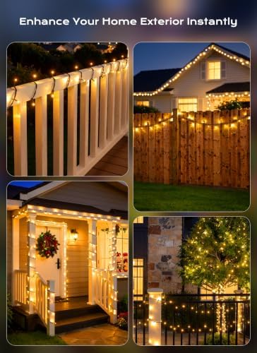 Minetom 6PC 240FT Christmas Outdoor Solar String Lights Waterproof 600 LEDs - Image 6