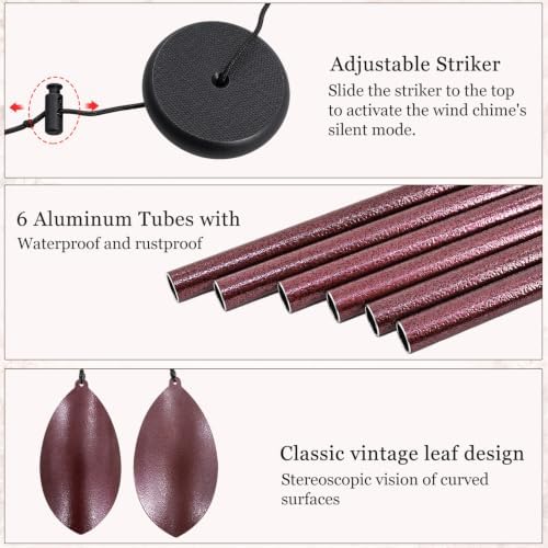 ASTARIN 36 Inch Deep Tone Wind Chimes for Outside, Antique Bronze Outdoor - Image 3
