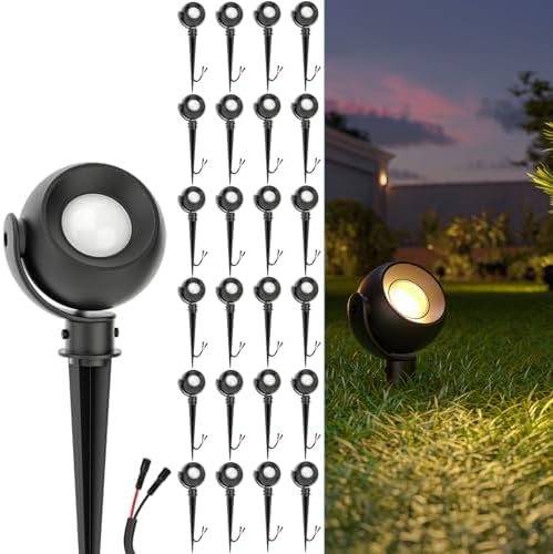 Sunco 24 Pack LED Low Voltage Landscape Lighting Spotlight Spheres by Unknown