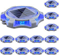 SIEDiNLAR Solar Deck Lights Outdoor 2 Modes LED, 12 Pack, Blue/Red Lighting by Siedinlar