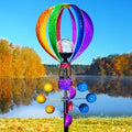 72 in Large Wind Spinners Outdoor, Solar Hot Air Balloon Wind Sculpture by KUKEOitemstoaddfuntoyourlife
