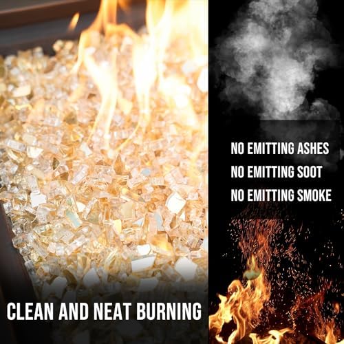 Skyflame 10-Pound Fire Glass for Gas Fire Pit Fireplace Decorative - Image 3