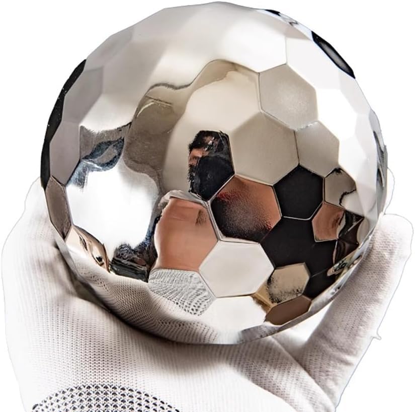 304 Stainless Steel Gazing Ball Sculptures Diamond Ball Decoration Mirror Hollow Decor Ball Reflective Garden Sphere Hollow Metal Ball Ornament Statues Gazing Globe for Home Garden (10 inch) by Unknown