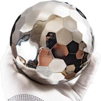 304 Stainless Steel Gazing Ball Sculptures Diamond Ball Decoration Mirror Hollow Decor Ball Reflective Garden Sphere Hollow Metal Ball Ornament Statues Gazing Globe for Home Garden (10 inch) by Unknown