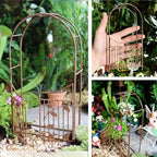 Generic Fairy Garden Miniature Wheelbarrow Metal Vintage Tools Mini Garden Decorations Craft Items Bonsai Accessories Home Ornaments (55) - Image 3