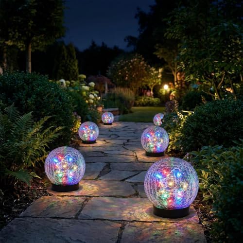 Solar Garden Lights, IP44 Waterproof (Colorful, 2-Pack) - Image 5