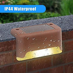 8 Pcs Solar Deck Lights Outdoor, Solar Step Light LED Waterproof Lighting for Outdoor Deck, Patio, Stairs, Yard, Path and Driveway - Image 3