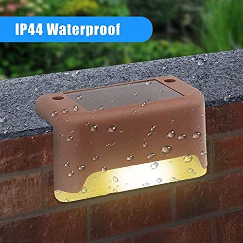 8 Pcs Solar Deck Lights Outdoor, Solar Step Light LED Waterproof Lighting for Outdoor Deck, Patio, Stairs, Yard, Path and Driveway - Image 3