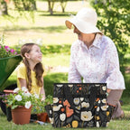 Garden Tool Bag Organizer Garden Tote Bag with Pockets Flower Small Patterned Tool Storage Organizer Gardening Tool Kit Holder 13" x 6.8" x 2.8" - Image 7