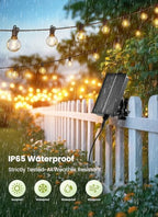 Brightown 58FT Solar String Lights Outdoor, IP65 Waterproof, Remote, Timer - Image 3