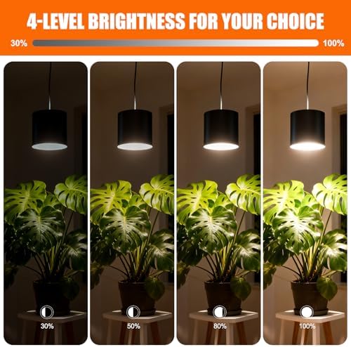 Hanging Grow Lights for Indoor Plants with Timer, 24W 3600K Full Spectrum - Image 2
