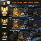 PEVOROS Solar Fence Lights Outdoor Waterproof, Fence Deck Lights 8 Pack - Image 3