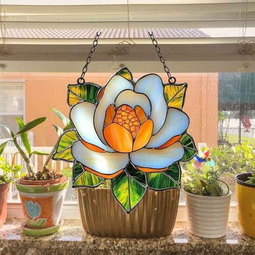 Lotus Mosaic Effect Acrylic Suncatcher - Image 4