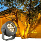 LED Beam Spotlight, AC85V~265V LED Beam Spotlight, IP66 Waterproof Led Beam Lamp, Outdoor Led Projection Spot Lights, Rotating Landscape Lighting Tree Light(Warm White,18w) by Unknown