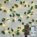 OMIKA Vine with Fairy Light Plug in, 66ft 200 LED Pothos String Lights with Remote, Leaf Fairy Lights for for Bedroom Aesthetic Garden Dorm Wedding Party Decor(Warm White) by OmikaStarryEver