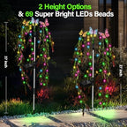 Solar Garden Lights, 2Pack Swaying Butterfly Tree Light Outdoor - Image 5
