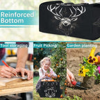 Cool Garden Tool Bag Organizer Heavy Duty Deer Gardening Tote Bag with 10 Pockets for Women Men Gardening Gifts - Image 7