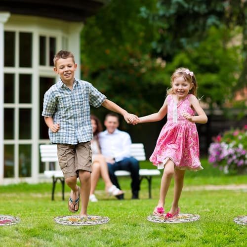 Garden Stepping Stones Set of 2,Ybenlld 10 inch Nana's Outdoor Garden Decor,Decorative Stones Pavers for Garden Walkway Landscaping,Grandma’s Gift - Image 6