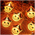 CAKERS Creative Halloween Fairy Lights|Warm White Light Novelty String Lights|Led Hanging Copper Wire Lights|Night Lamps for Party Home Office Decor,F,2m(6.5ft)-10LED-Battery by CAKERS