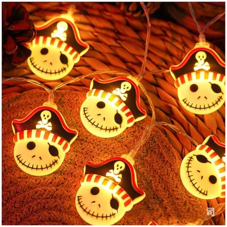 CAKERS Creative Halloween Fairy Lights|Warm White Light Novelty String Lights|Led Hanging Copper Wire Lights|Night Lamps for Party Home Office Decor,F,1.5m(4.9ft)-10LED-USB by CAKERS