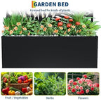 GarveeLife Metal Planter Box with Trellis 71"x47"x16", with Drainage Holes - Image 4
